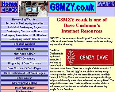 Dave Cushman's G8MZY.co.uk Website